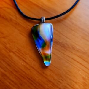 Seaglass rope necklace